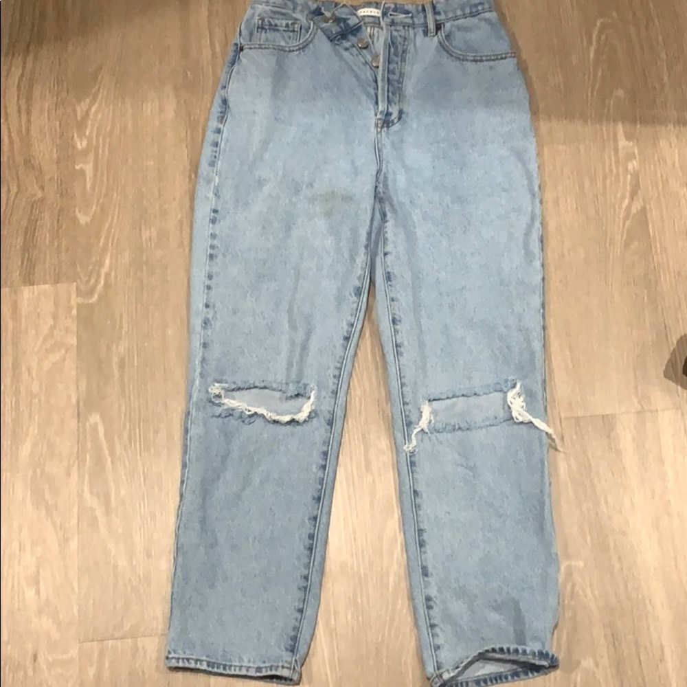 High Rise Straight Leg Jeans